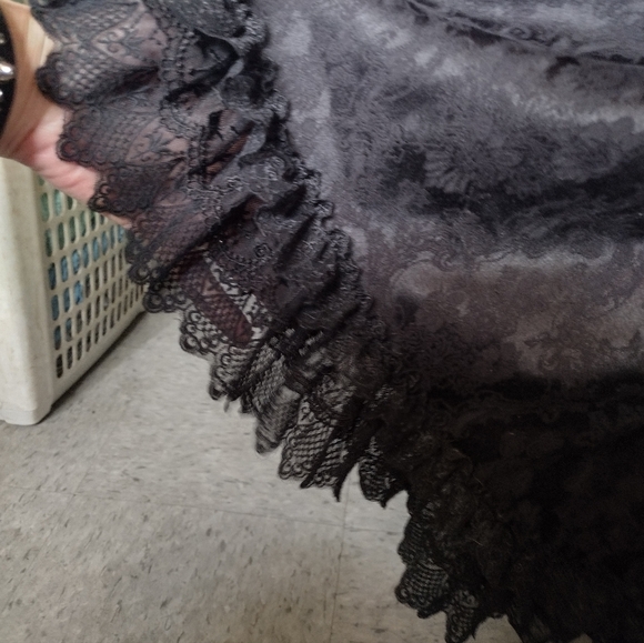 One Of A Kind Elegant Black Lolita  Dress (You Won't Find This Dress Anywhere) - Picture 14 of 16